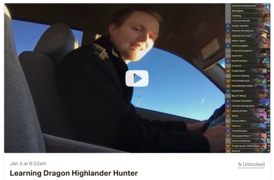 Learning Dragon Highlander Hunter