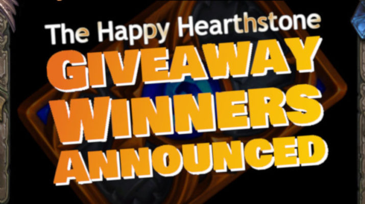 The Happy Hearthstone Holiday Giveaway 2018 Winners